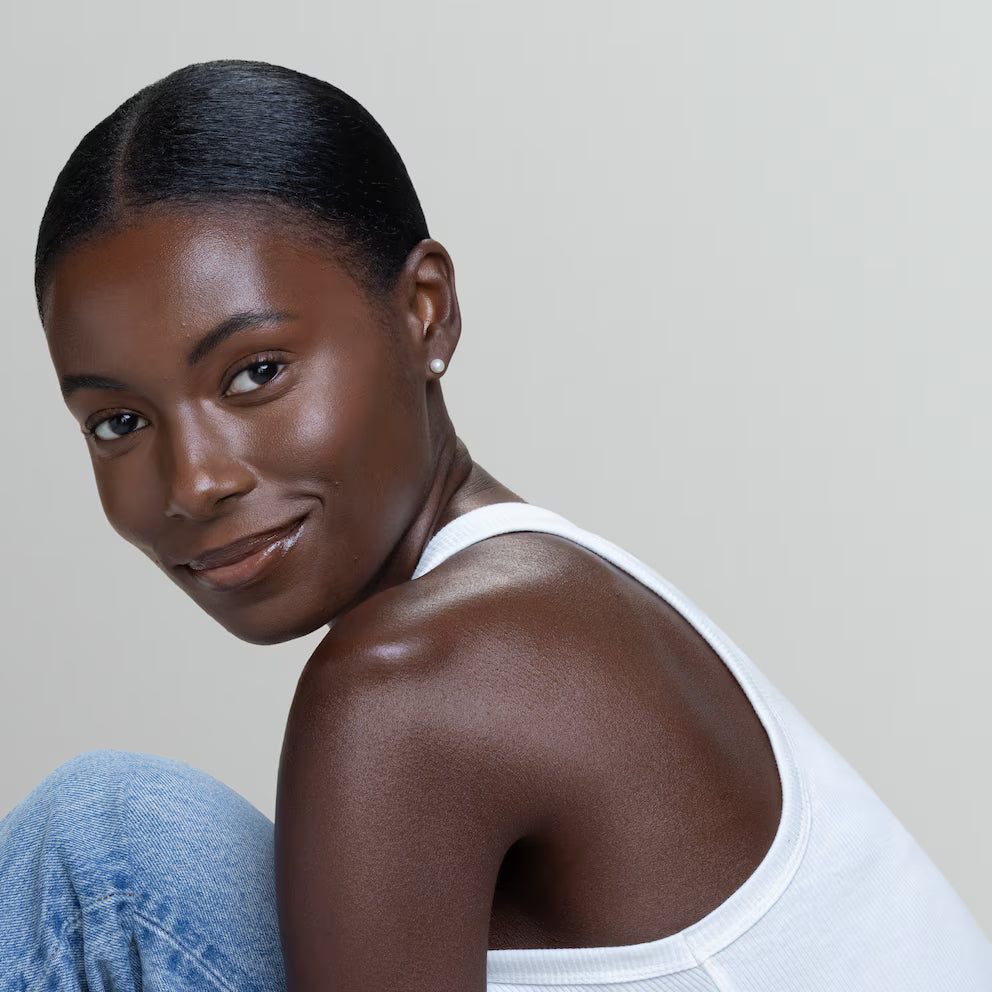 A female model looking at the camera