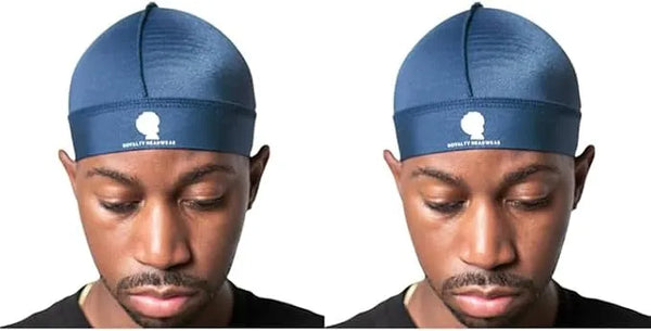 Royalty Headwear Silky Wave Cap for 360, 540 & 720 Waves, Soft Breathable Durag Skull Cap Beanie for Men