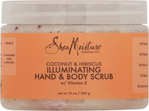 SheaMoisture Body Scrub for Dull Skin Illuminating Coconut and Hibiscus Cruelty-Free Skin Care 12 oz Secondary image
