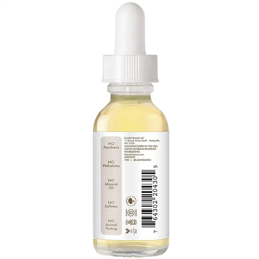 SheaMoisture Coconut Oil for Face - Daily Hydration Overnight Face Oil with Coconut Milk & Acacia Senegal, Argan Oil for Skin, Organic Shea Butter, Hydrating, Vitamin E, 1 Oz (Pack of 2) Secondary image