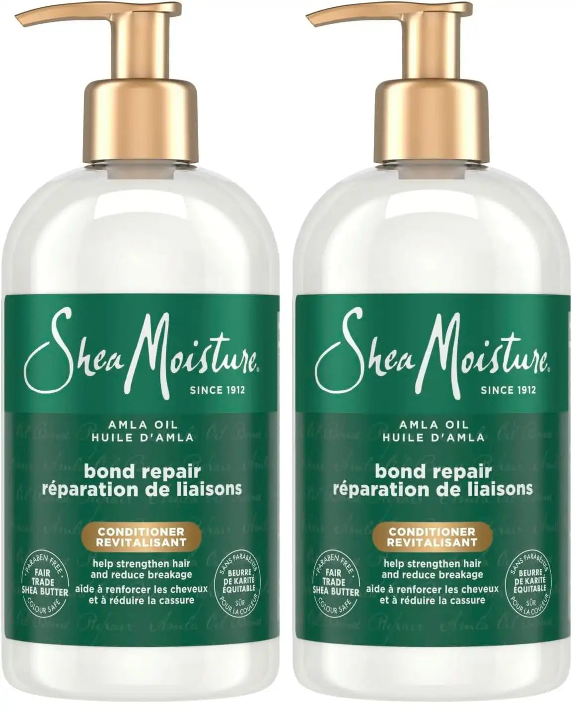 SheaMoisture Bond Repair Conditioner Amla Oil Strengthens And Repairs Hair Bonds With Hydroplex Technology And Amla Oil For Less Breakage With Restorative HydroPlex Infusion 13 FlOz,(Pack of 2) Main image