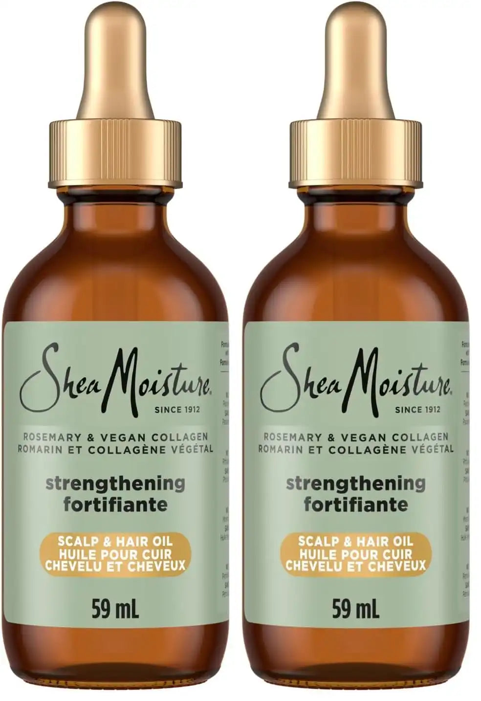 SheaMoisture Strengthening Scalp & Oil Rosemary & Vegan Collagen To Protect The Scalp And Strengthen Hair ScalpBoost Technology For A Cooling Sensation With ScalpBoost Technology 2 Fl Oz,(Pack of 2) Main image