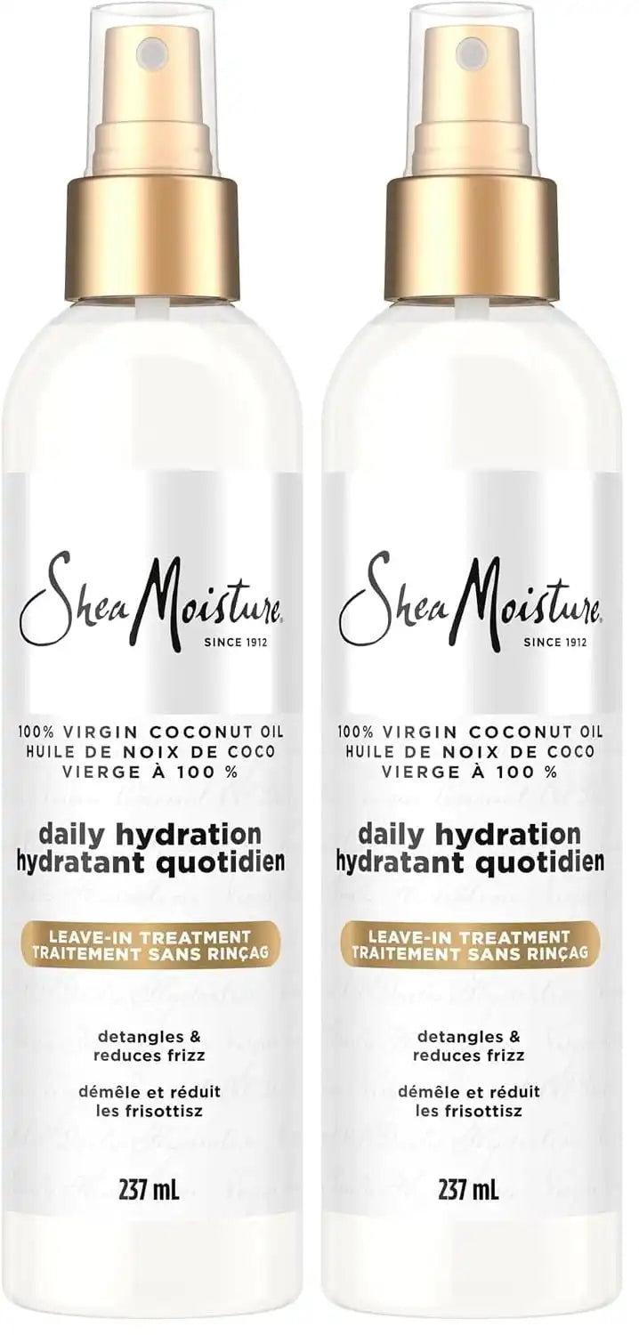 SheaMoisture 100 Percent Virgin Coconut Oil Leave-In Treatment, 8 Ounce, (Pack of 2) Main image