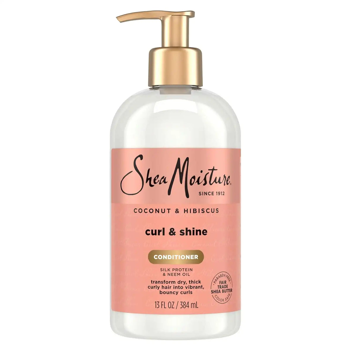Shea Moisture Curl & Shine Conditioner Coconut & Hibiscus, for Thick, Curly Hair to Moisturize & Soften, 13 oz Main image