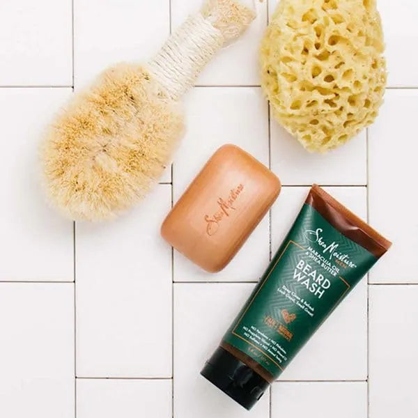 SheaMoisture Beard Wash for a Full Beard Maracuja Oil & Shea Butter to Deep Clean and Refresh Beards 6 oz (Pack of 24)