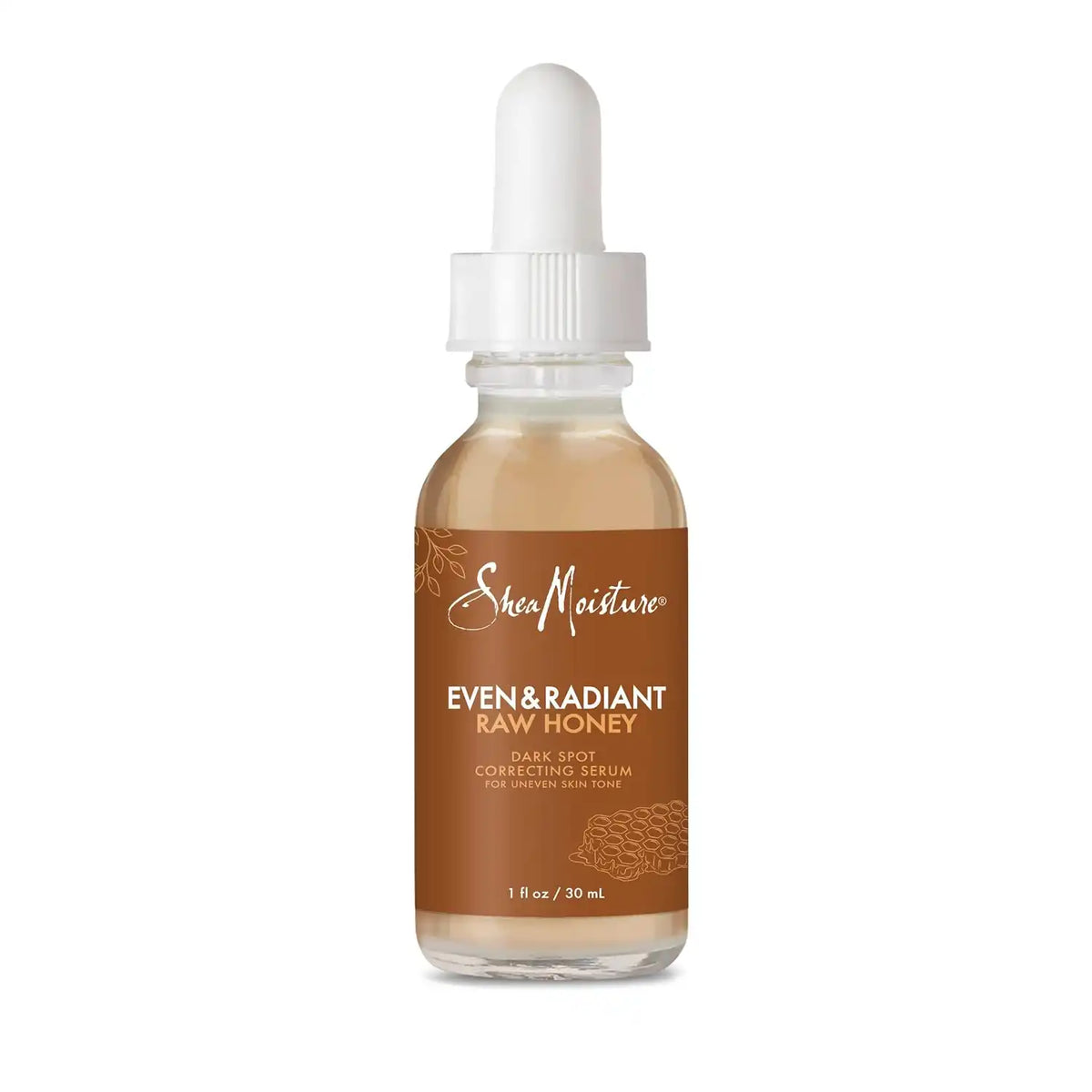 SheaMoisture Even and Radiant Face Serum Skin Care for Uneven Skin Tone Dark Spot Corrector with Raw Honey 1 fl oz Main image