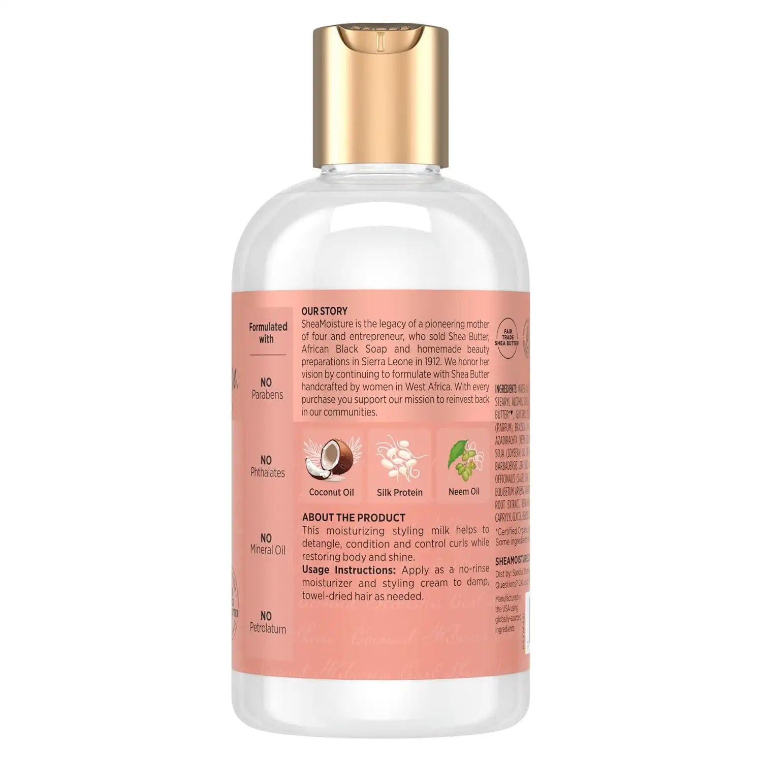 Shea Moisture Coconut & Hibiscus Curl & Style Milk 8oz Secondary image