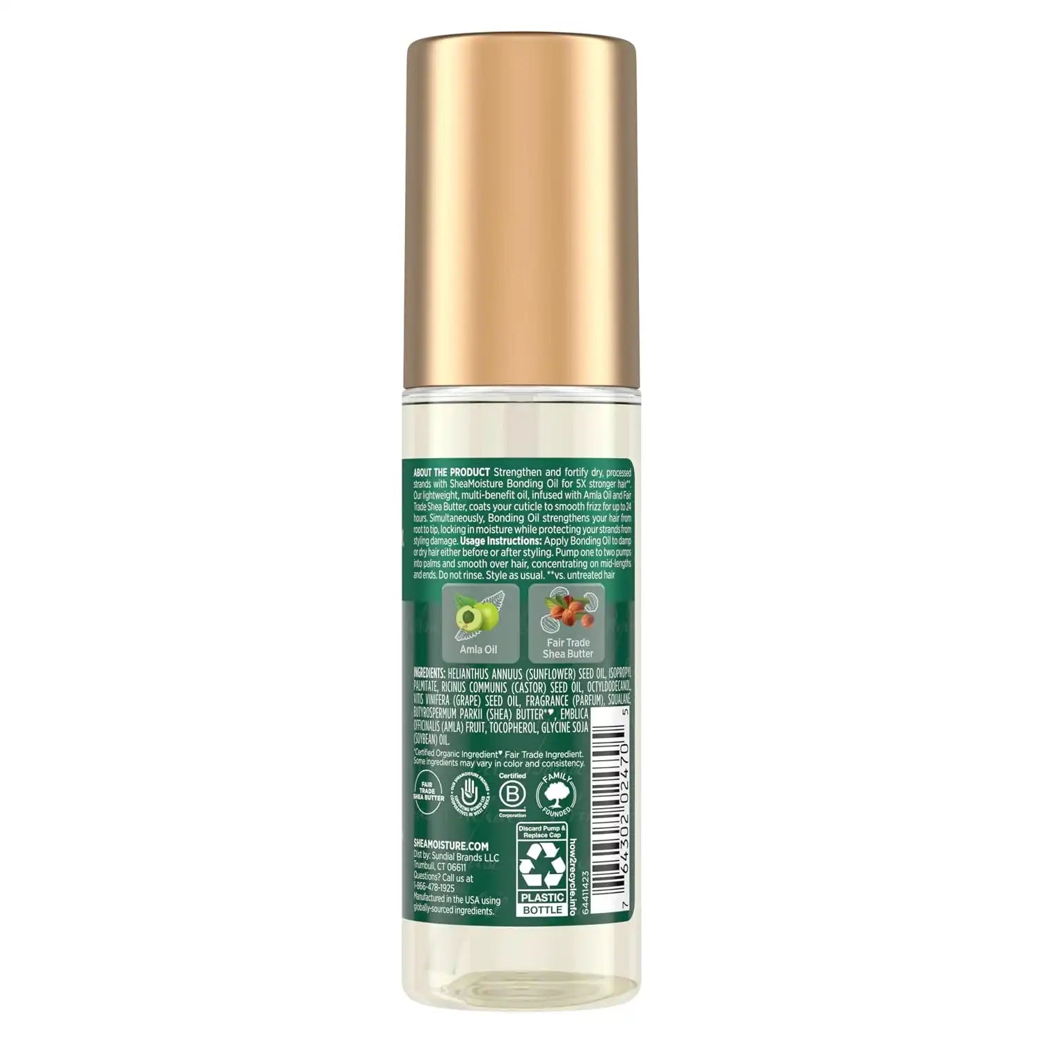 Shea Moisture Bonding Oil with Amla Oil Frizz Control 3.3oz Secondary image