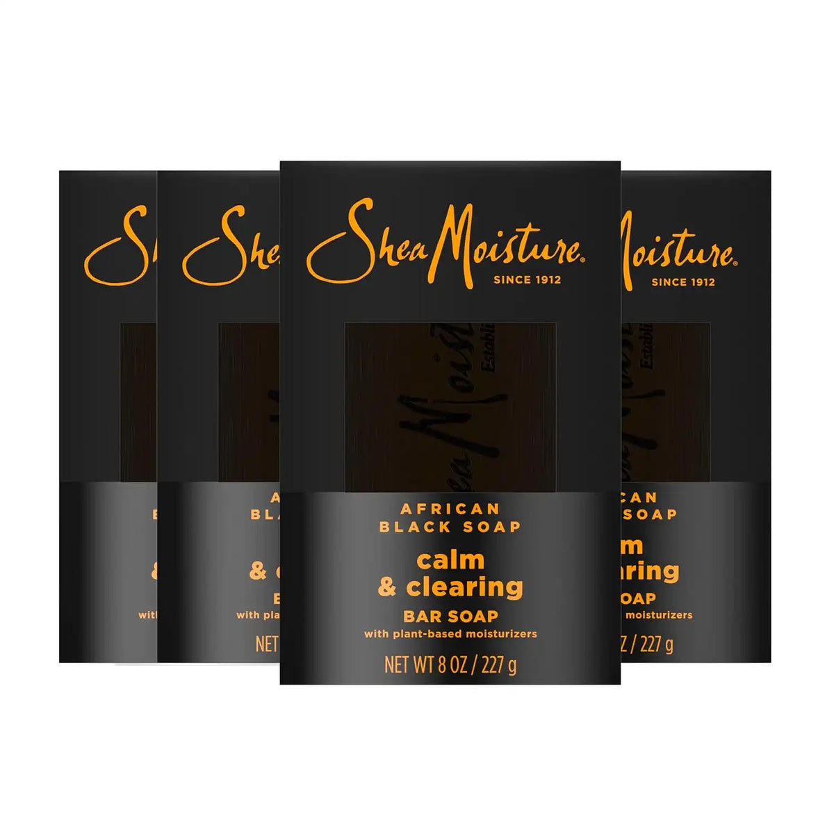 Shea Moisture Bar soap African Black Soap 4 count 8 oz Main image