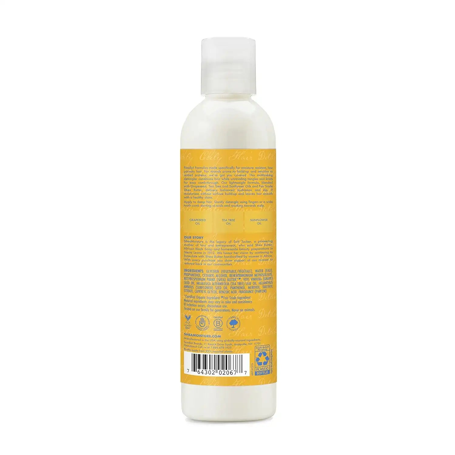SheaMoisture Weightless Hydrating Detangler For Moisture Resistant, Curly, Coily Hair Low Porosity Lightweight Hair Detangler 8 oz Secondary image