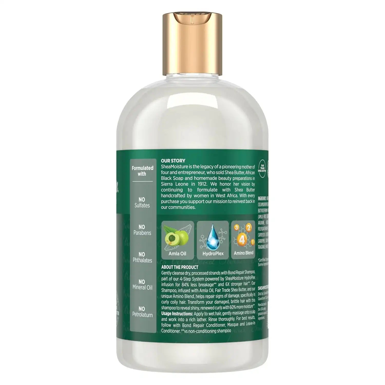 Shea Moisture Bond Repair Shampoo with Amla Oil 13oz Secondary image