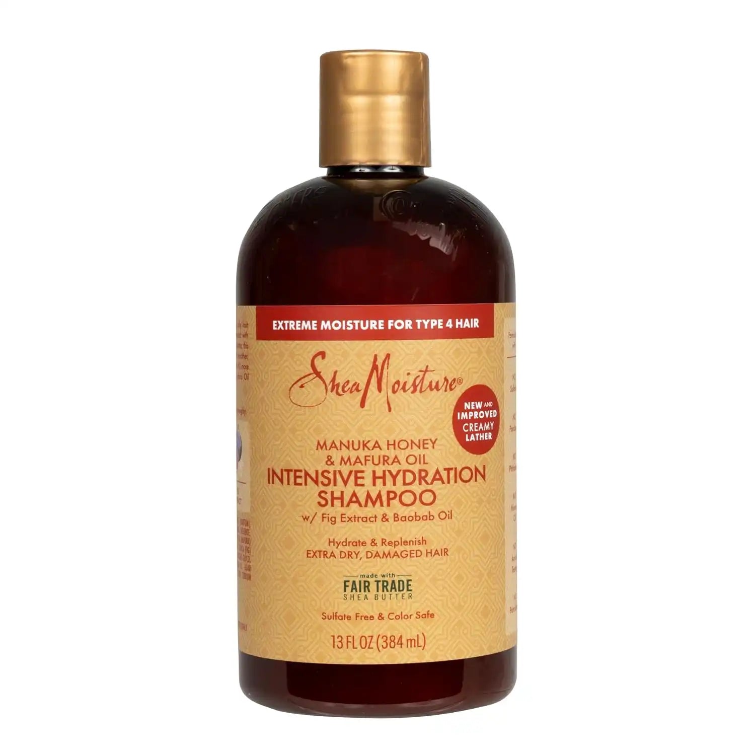 Shea Moisture Intensive Hydration Shampoo Manuka Honey and Mafura Oil for Dry, Damaged Hair Sulfate-Free 13 oz (Pack of 4) Secondary image