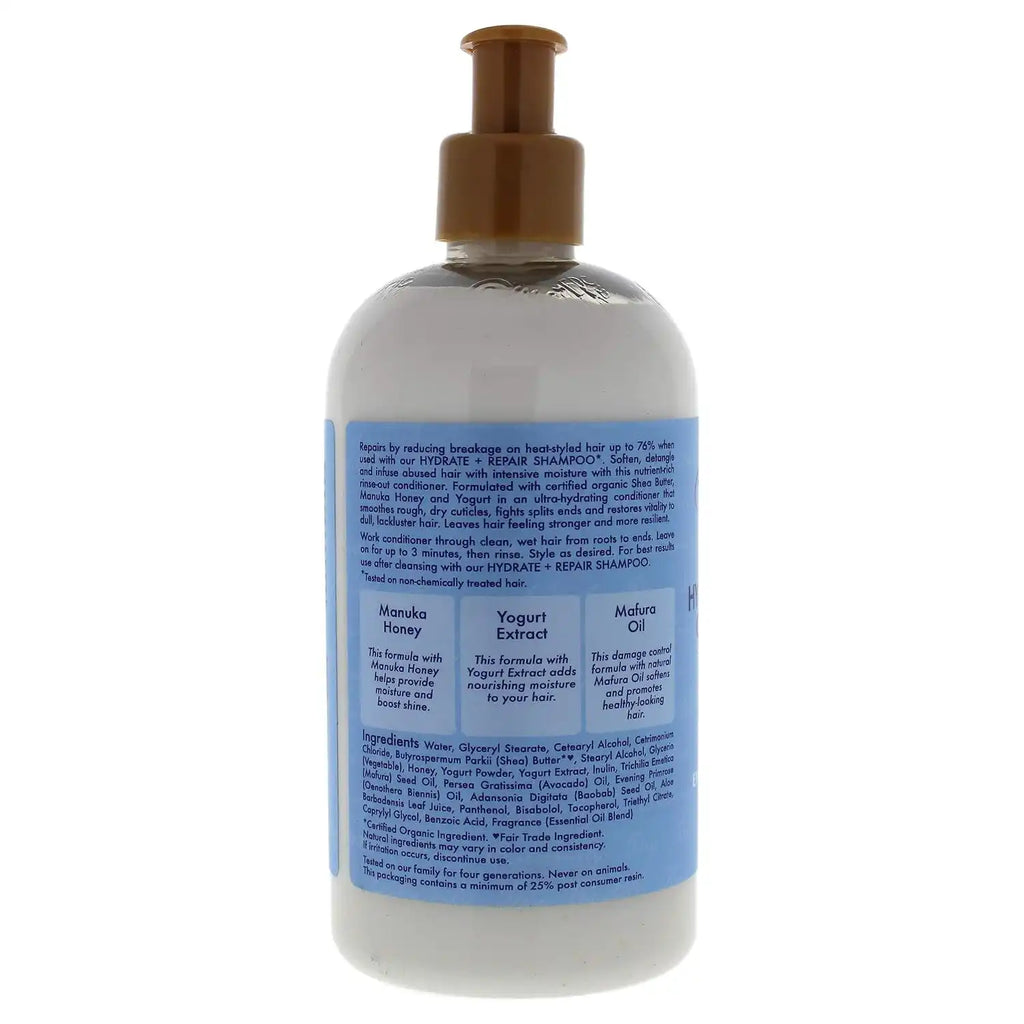 SheaMoisture Hydrate & Repair Conditioner for Damaged Hair Manuka Honey & Yogurt Shea Butter 13 oz (Pack of 2)