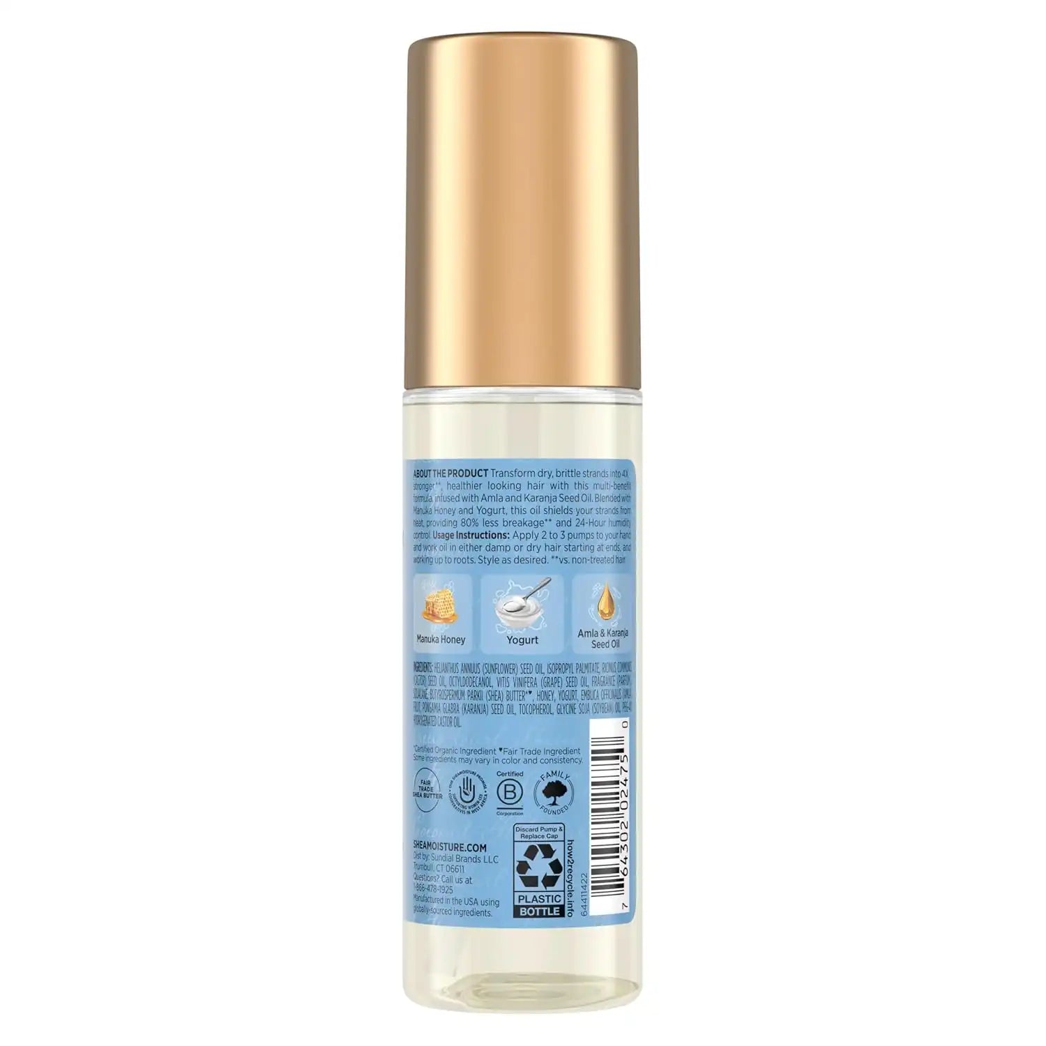 Shea Moisture Strengthen & Protect Hair Oil 3.3oz Secondary image