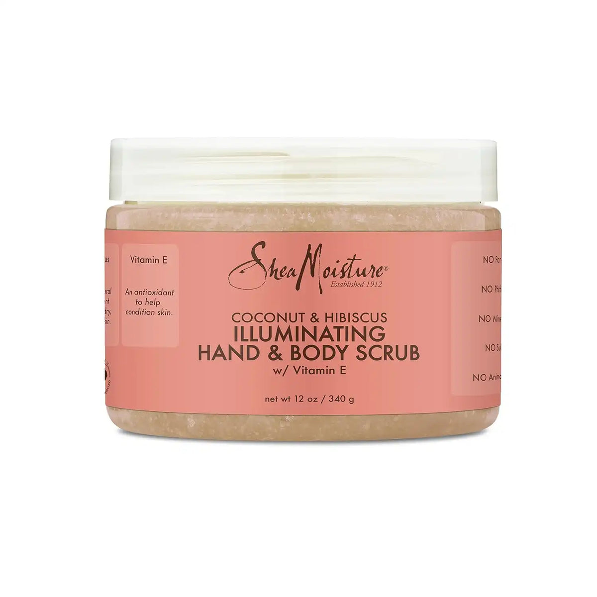 SheaMoisture Body Scrub for Dull Skin Illuminating Coconut and Hibiscus Cruelty-Free Skin Care 12 oz Main image
