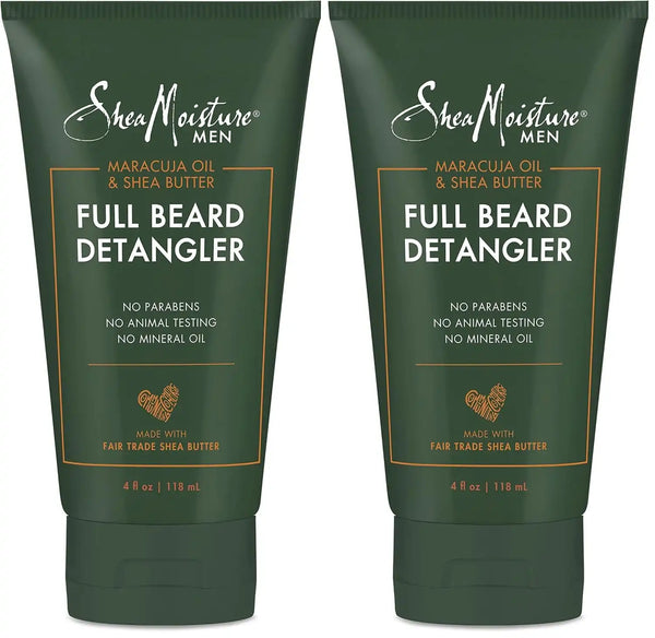 SheaMoisture Beard Conditioner,Full Beard Detangler for Full Beards,Maracuja Oil and Shea Butter,Paraben Free,4 oz,(Pack of 2)