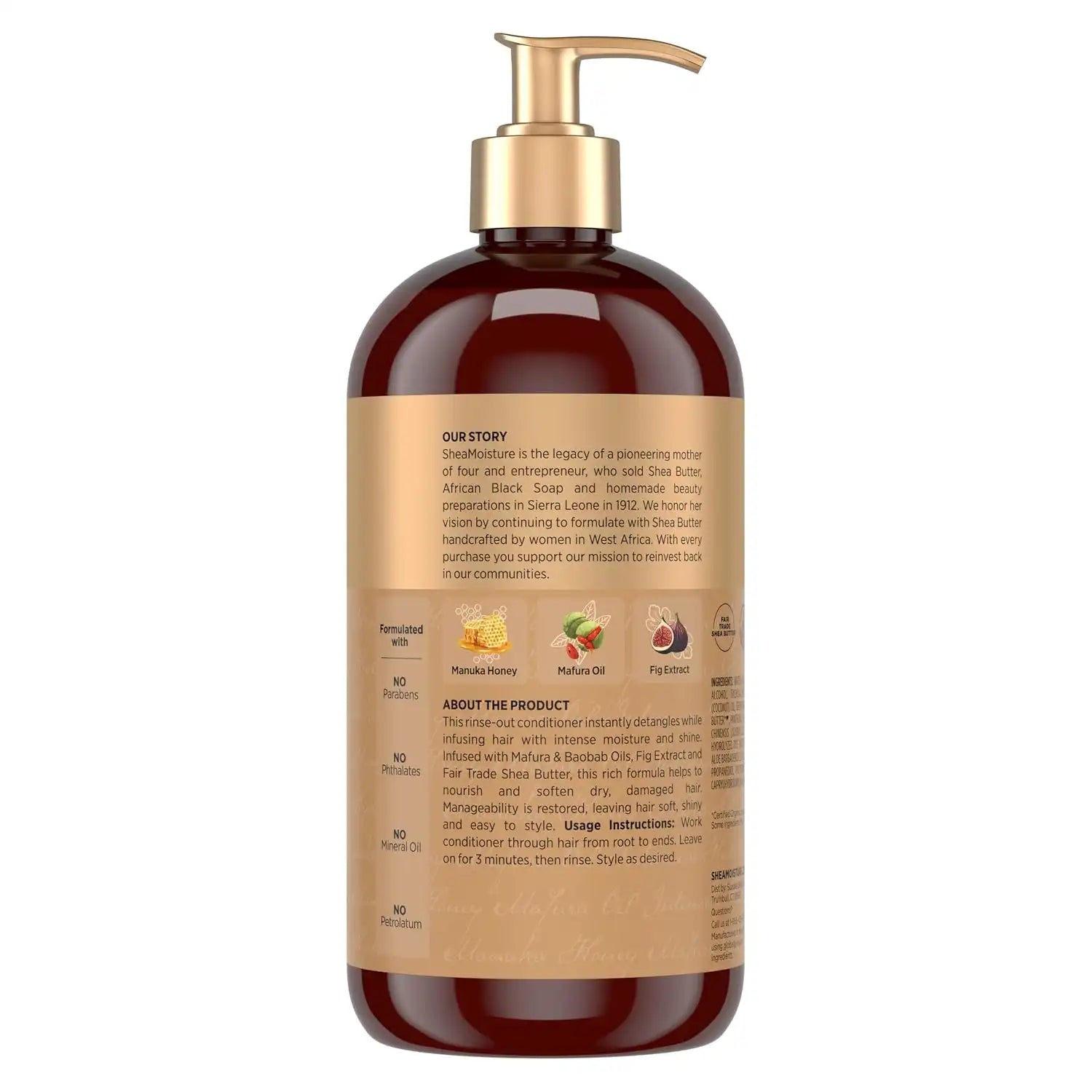 Shea Moisture Intensive Hydration Conditioner for Dry, Damaged Hair Manuka Honey and Mafura Oil deep moisturizing conditioner 24oz Secondary image