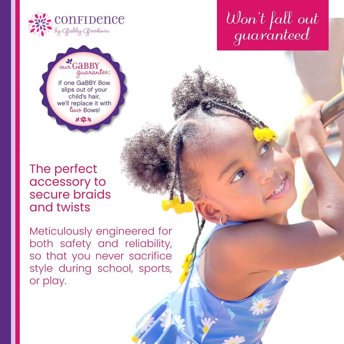 Confidence by GaBBY Goodwin - All GaBBY Bows Bundle - Non-Slip Barrettes – Bows that Stay in Place and Don't Slide Out – Double Sided Snap – 140 Pack – 14 Colors