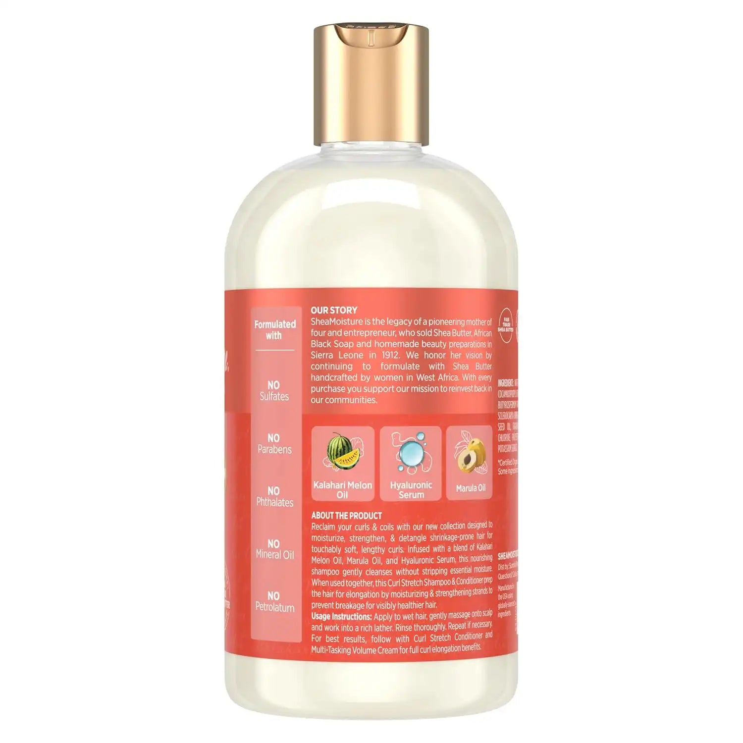 Shea Moisture Curl Stretch Shampoo Kalahari Melon Oil 13oz Secondary image