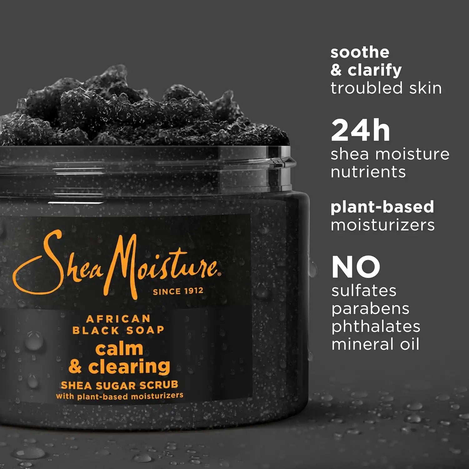 SheaMoisture African Black Soap Sugar Body Scrub 12oz Secondary image