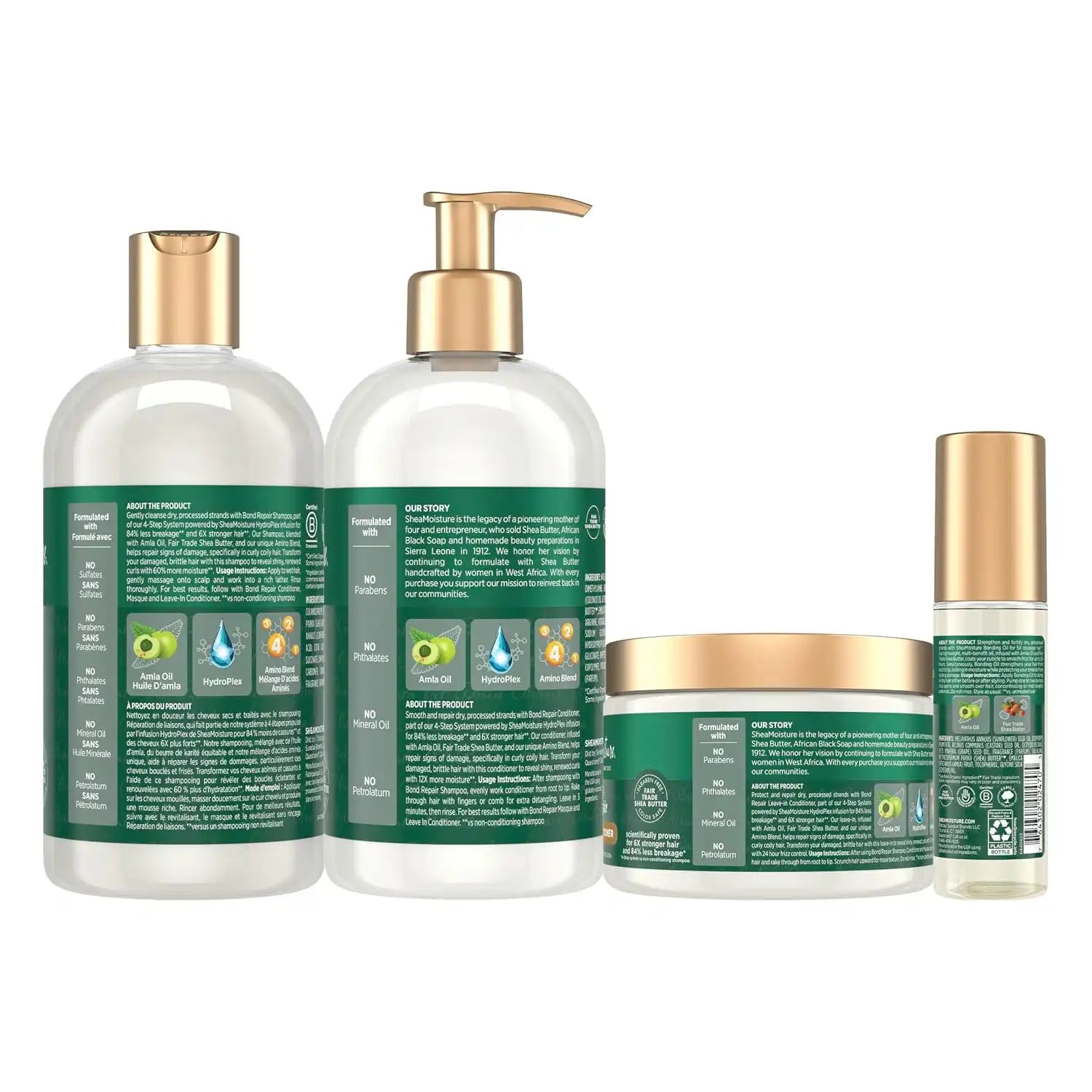 SheaMoisture Bond Repair System with Amla Oil 4-Piece Set Secondary image