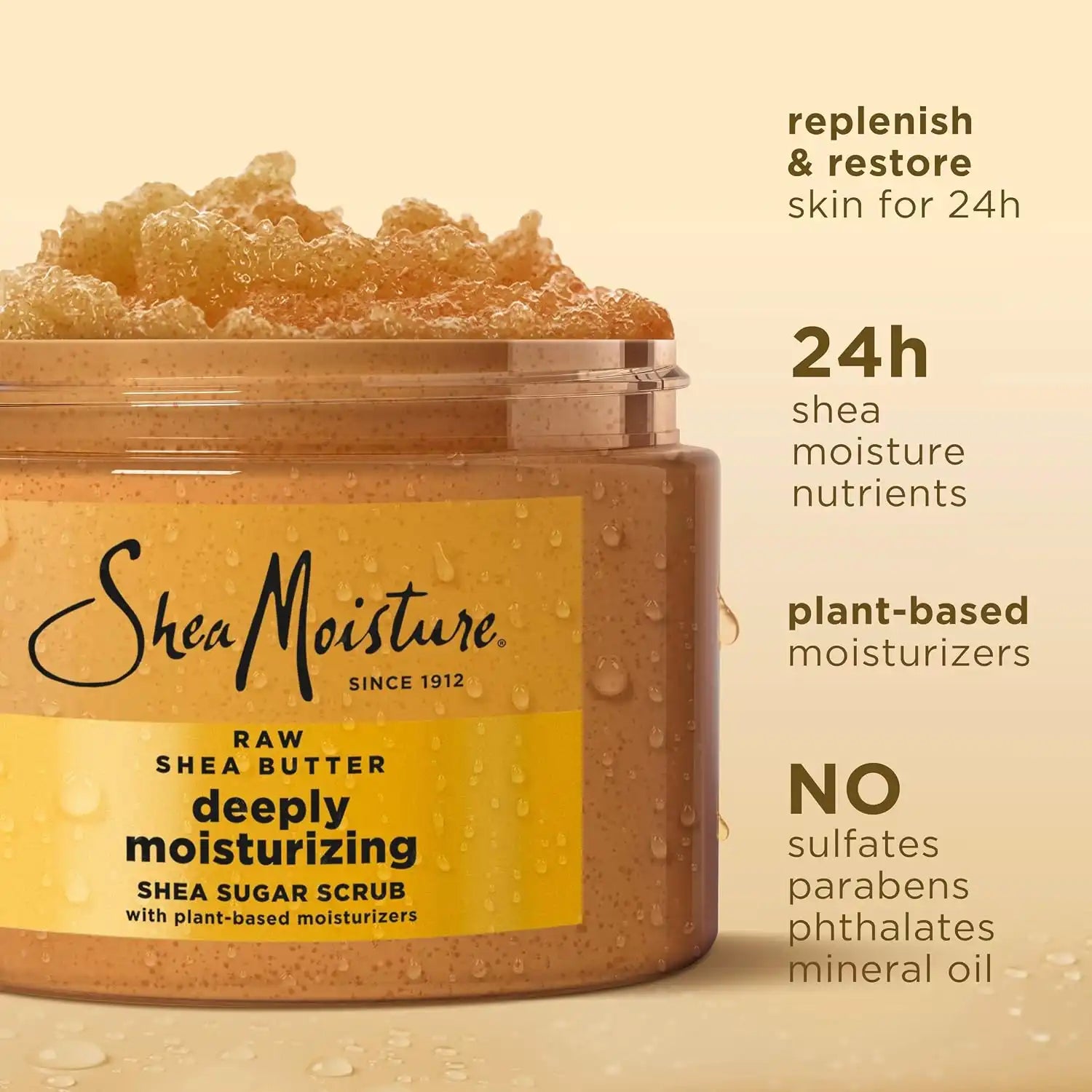 SheaMoisture Shea Sugar Body Scrub Raw Shea Butter 12 FO Secondary image