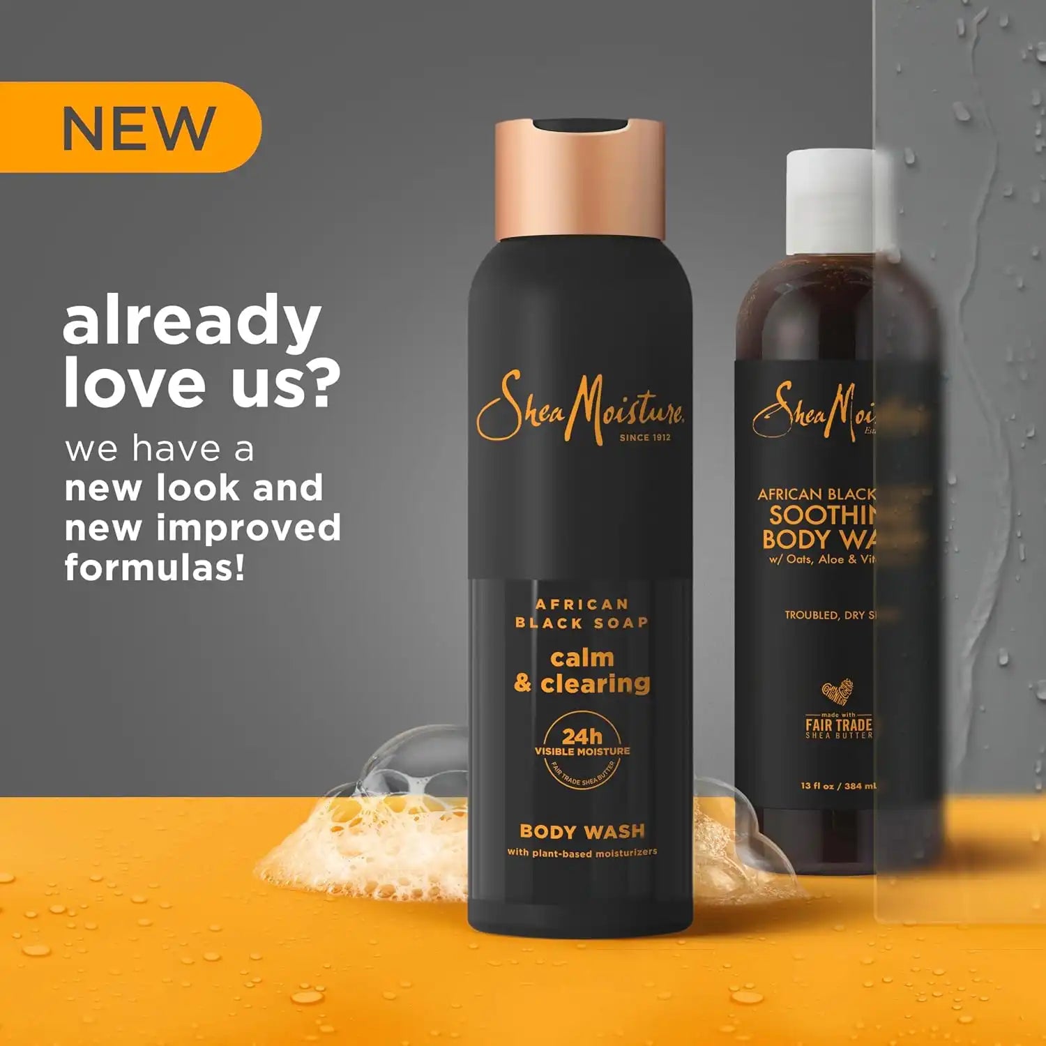 SheaMoisture African Black Soap Body Wash Calm and clearing body wash 18 Oz Secondary image