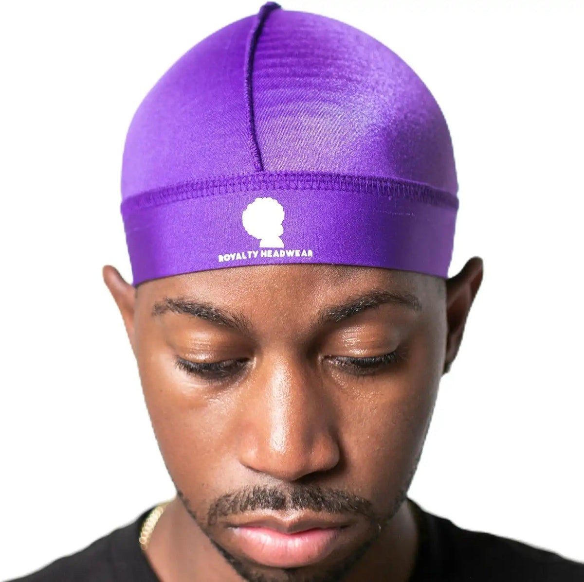 Royalty Headwear Silky Wave Cap for 360, 540 & 720 Waves, Soft Breathable Durag Skull Cap Beanie for Men Main image