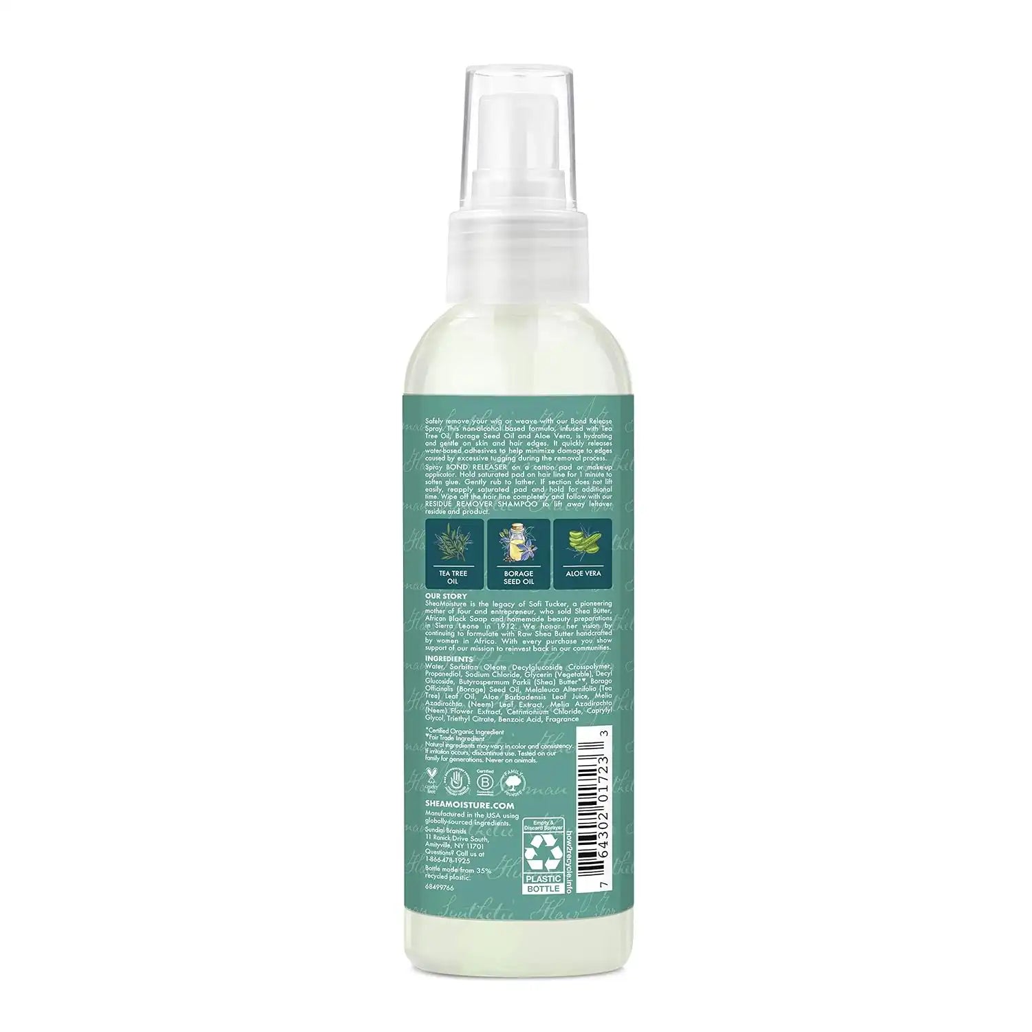 SheaMoisture Bond Release Hair Spray for Wig and Weave, Tea Tree and Borage Seed, Alcohol Free Hairspray, 4.1 Oz Secondary image