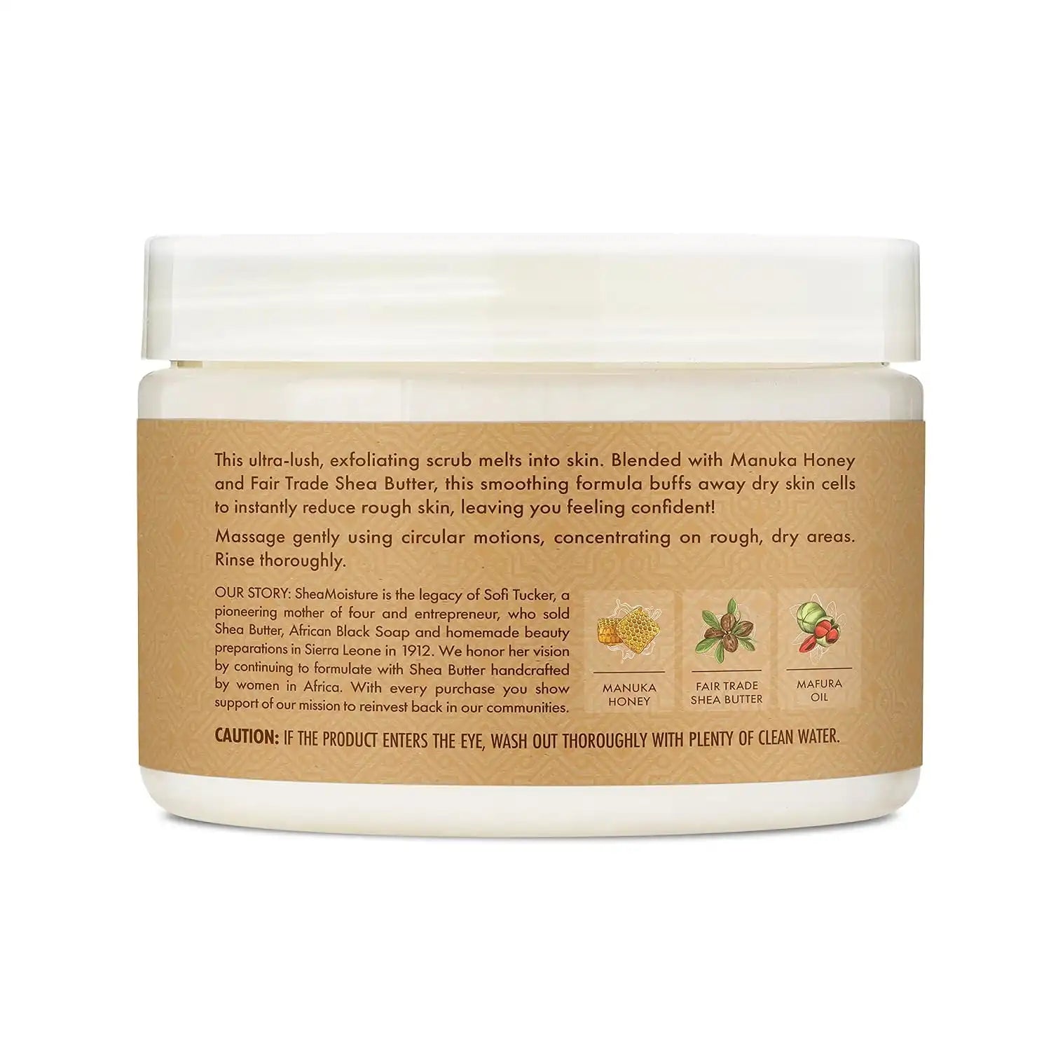 SheaMoisture Smoothing Body Scrub Manuka Honey To Reduce Rough Skin Exfoliating Body Scrub with Fair Trade Shea Butter 11.3 oz Secondary image