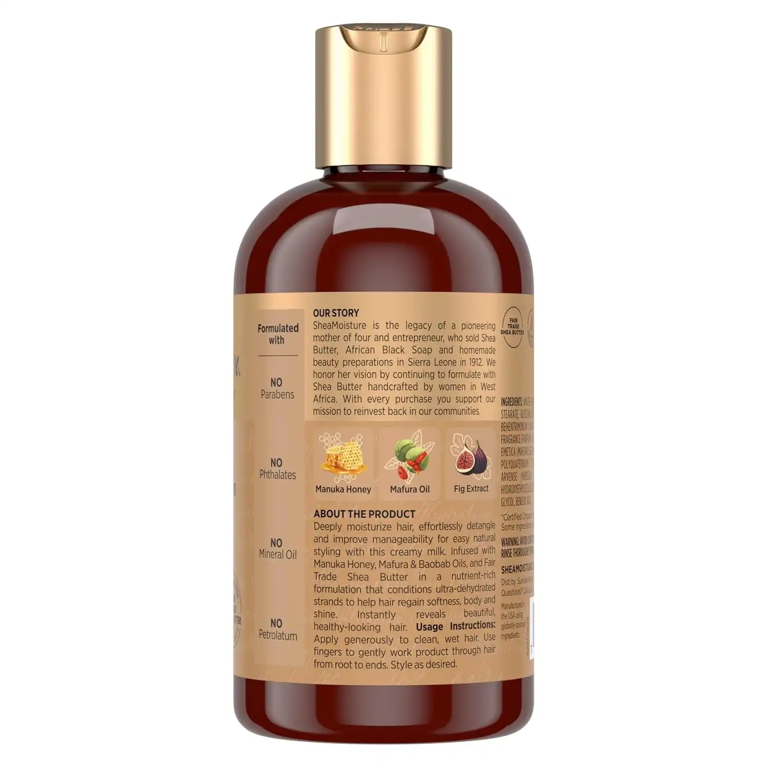 SheaMoisture Hydration Hair Milk Manuka Honey and Mafura Oil for Dry Hair to Hydrate and Style Hair 8 oz Secondary image