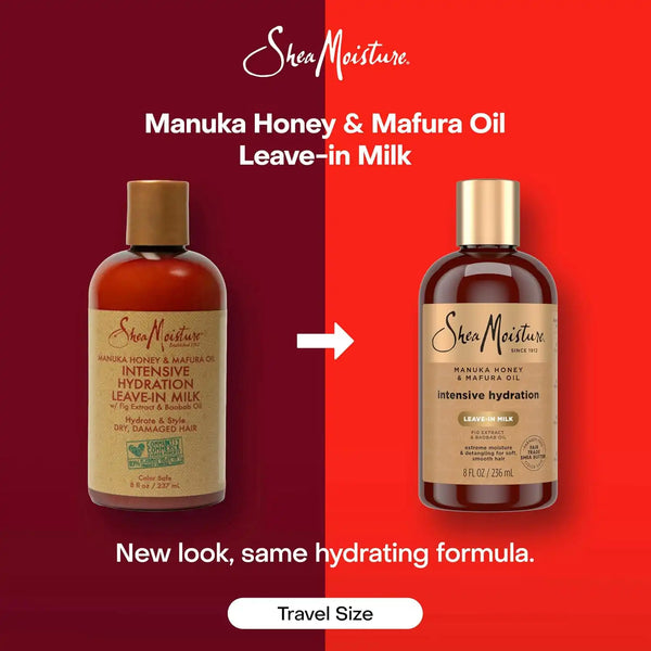 Shea Moisture Manuka Honey and Mafura Oil Intensive Hydration Leave-In Milk for Unisex, 8 Fl Oz (Pack of 12)
