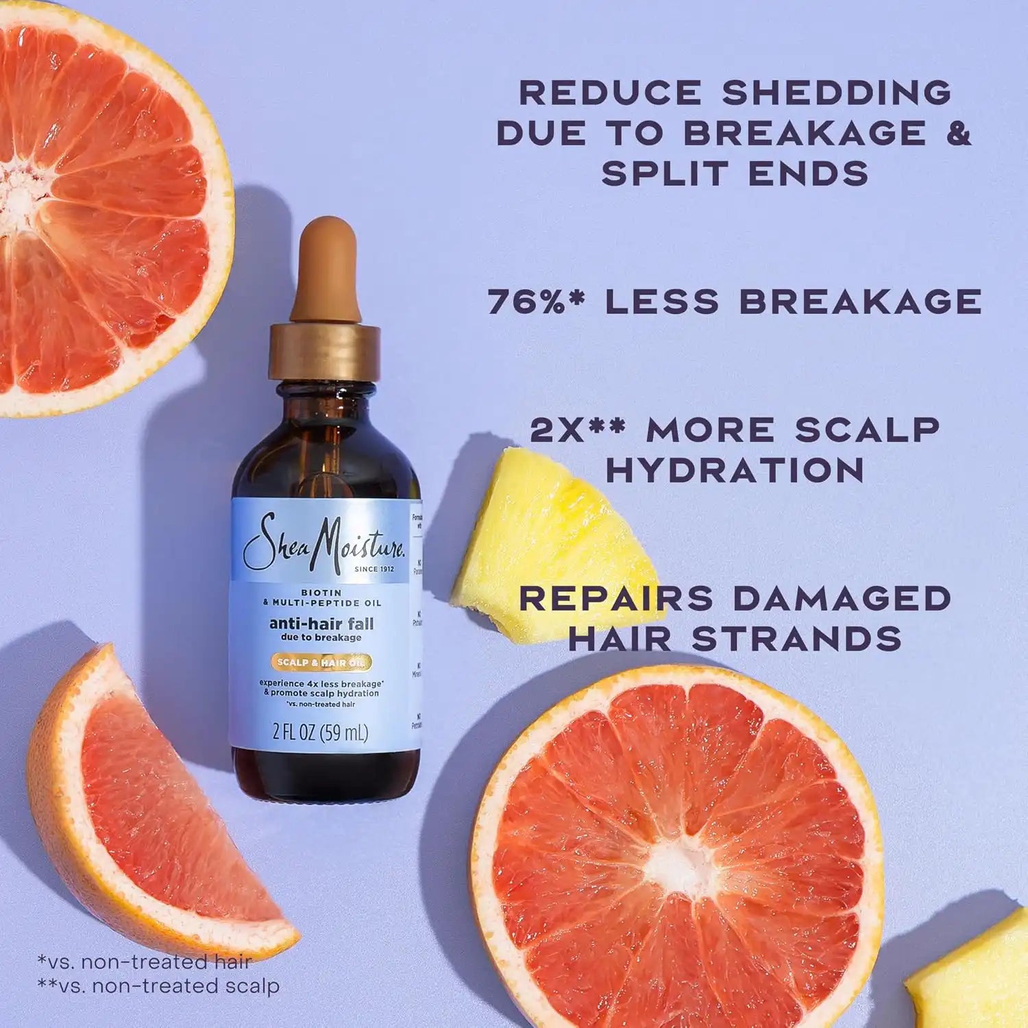 SheaMoisture Scalp & Hair Oil, Anti-Hair Fall for Healthy Looking and Moisturized Scalp, with Biotin & Multi-Peptide ScalpBoost Technology, 2 oz,(Pack of 2) Secondary image